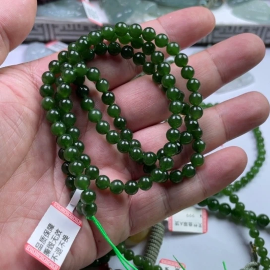 和田玉未镶嵌颈饰七**楼项链