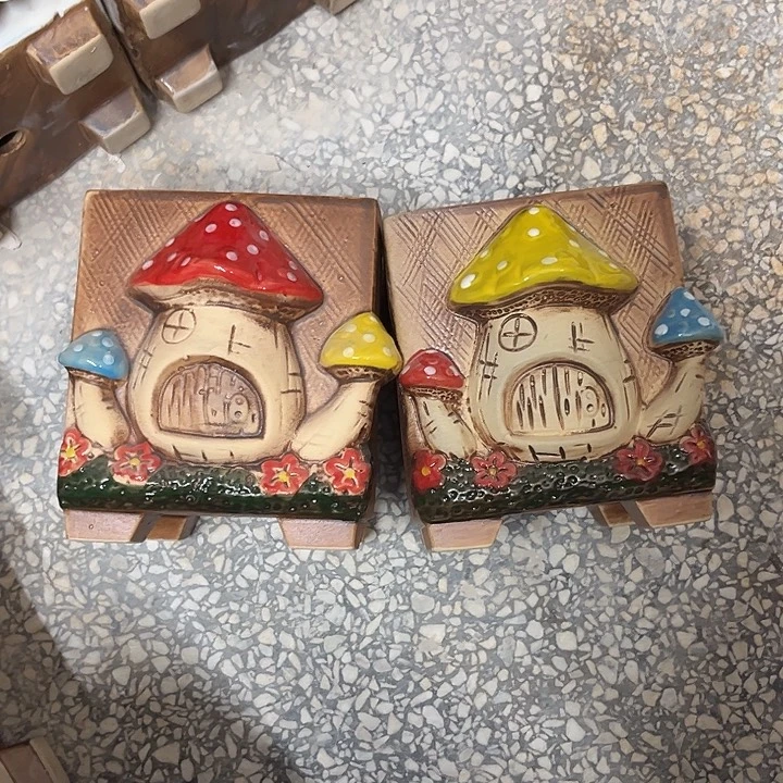 粗陶材质多肉花盆