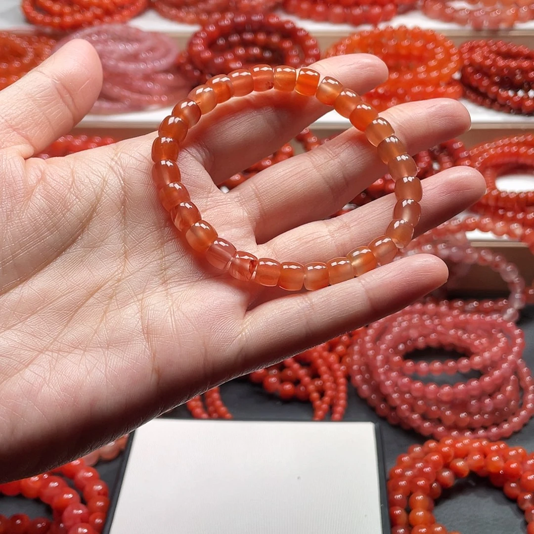 南红玛瑙未镶嵌手链7➕