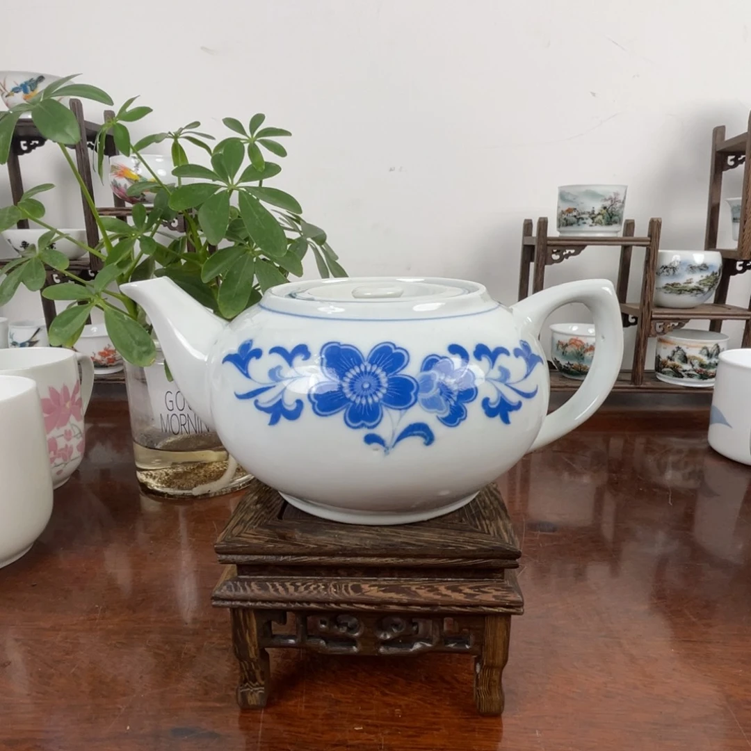 01枫*釉下五彩高温贴画茶壶