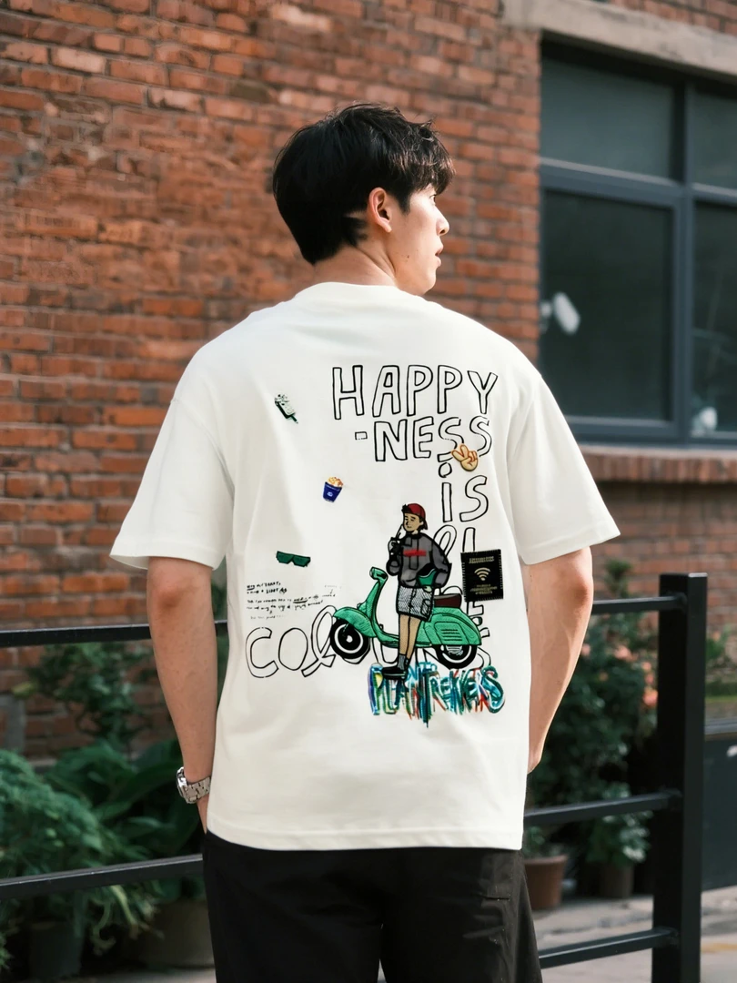 刺绣汽车男孩广州uus高货男装夏季潮流新款个性百搭休闲短袖92028