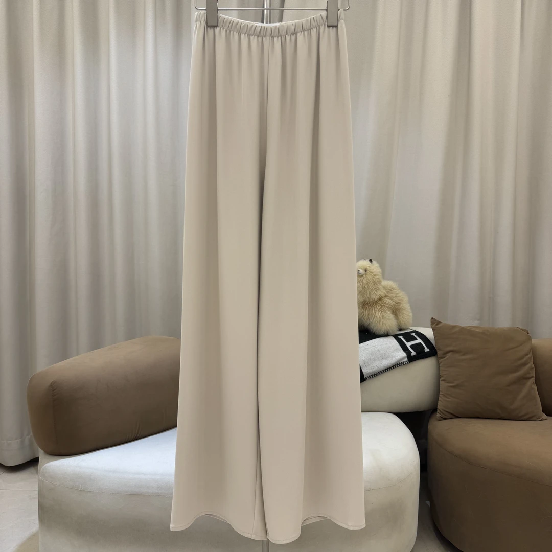 zaw大码凉凉裤冰丝阔腿休闲裤女胖mm大腿粗屁股大显瘦裤子/25177