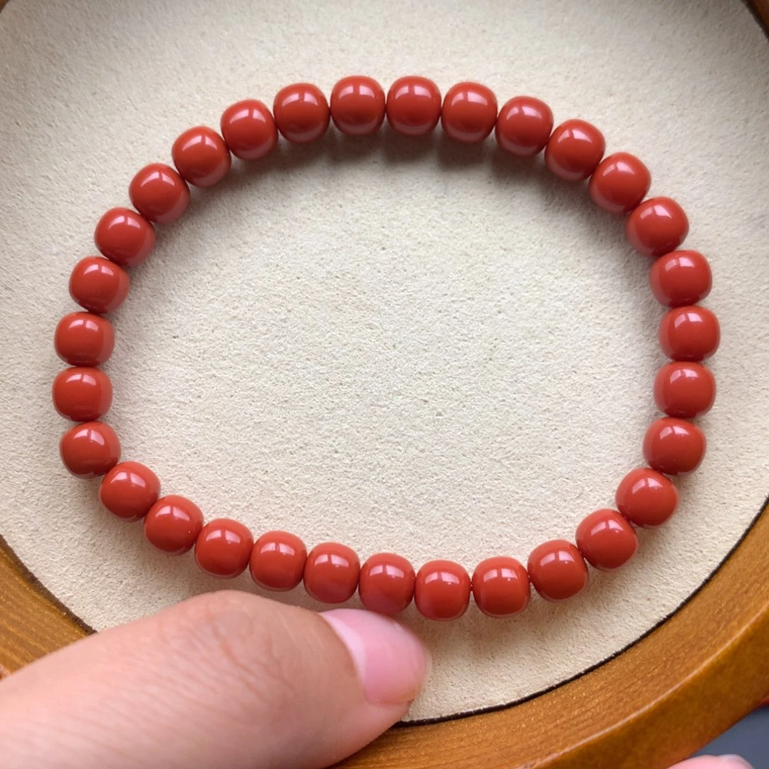 南红玛瑙未镶嵌保山天然原矿南红6mm+老型官坡锦红