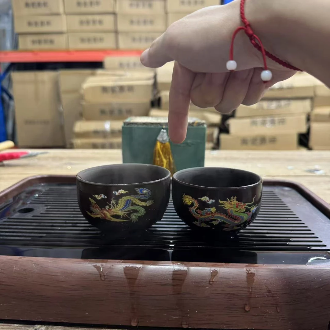 【闪购链接】龙凤呈祥变色主人杯[不带礼盒]