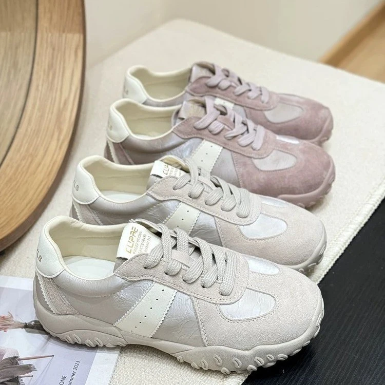 超火厚底防滑百搭德训鞋女2025新款春款鞋子女爆款软底女鞋透气