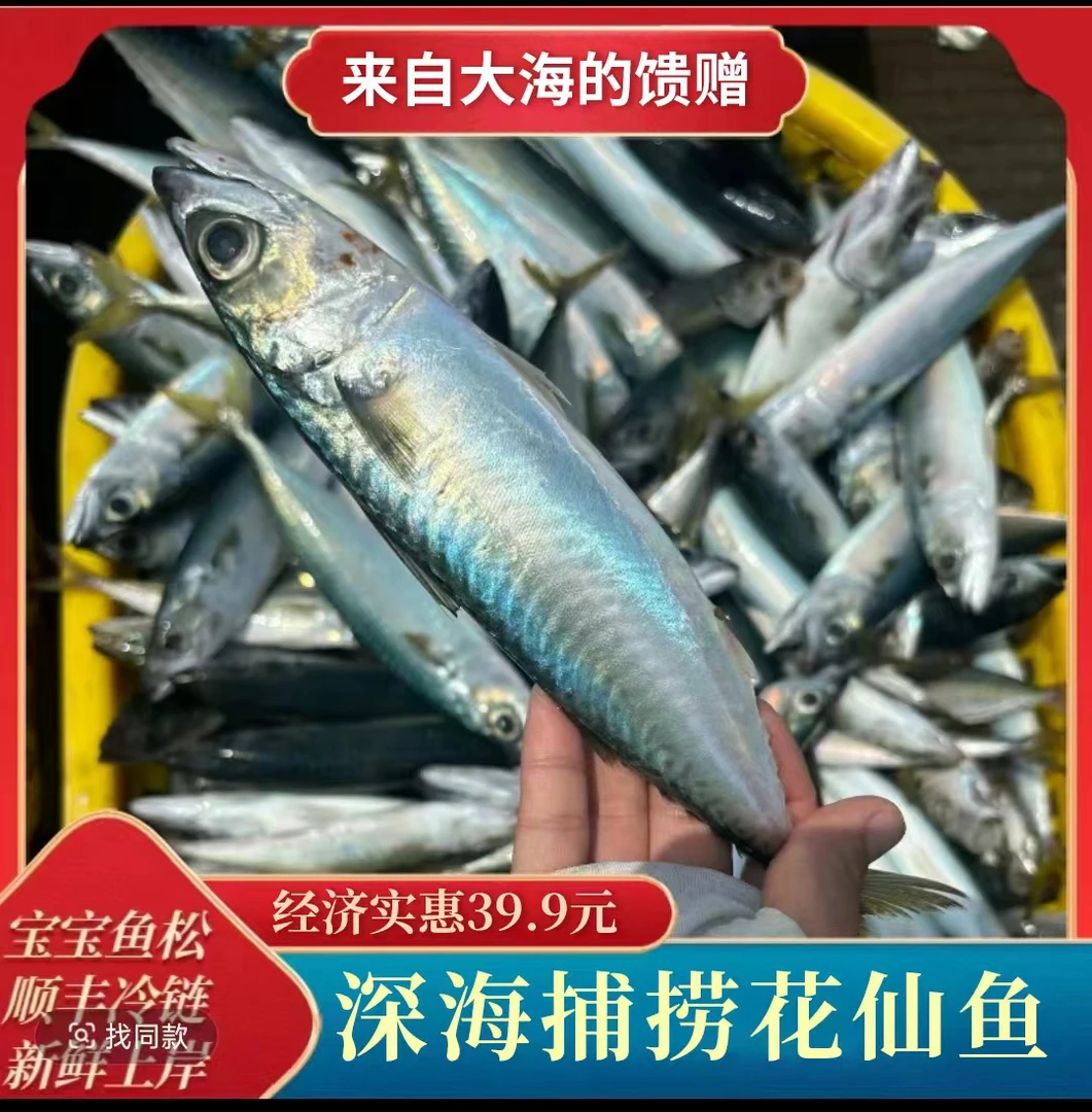 3斤装福建海捕花仙鱼一斤3-4条到手9-12条全国包邮发顺丰