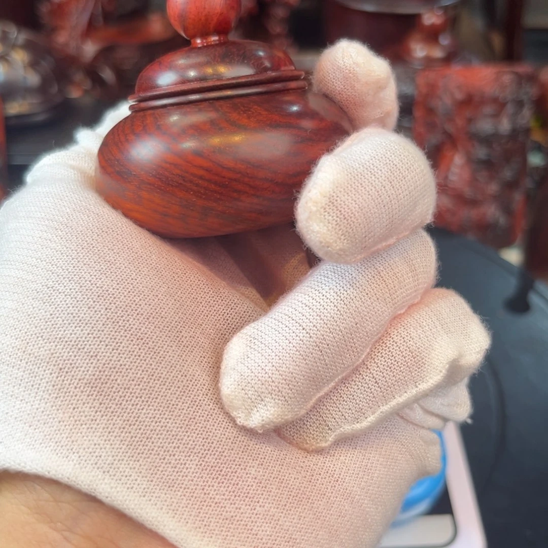 彩***南印度小叶紫檀手把件