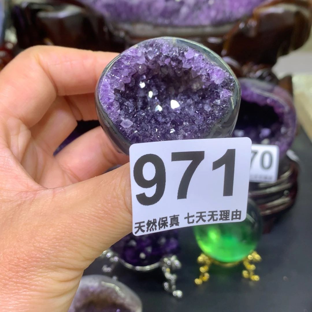 紫晶摆件未镶嵌水晶