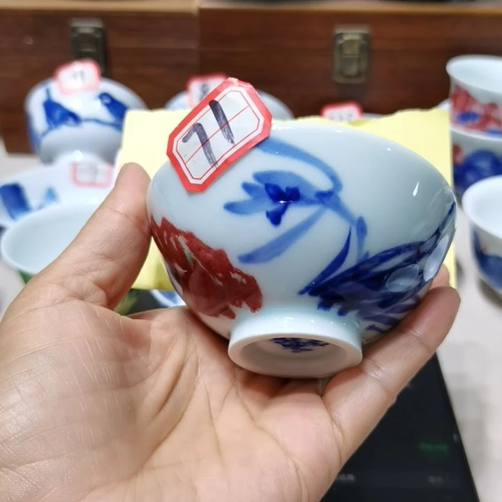 山***夆杯张学鸿老师青花釉里红微瑕