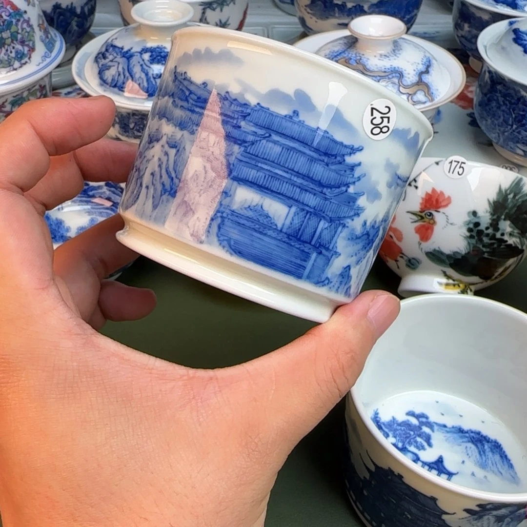 彦祖纯手工手绘茶具258