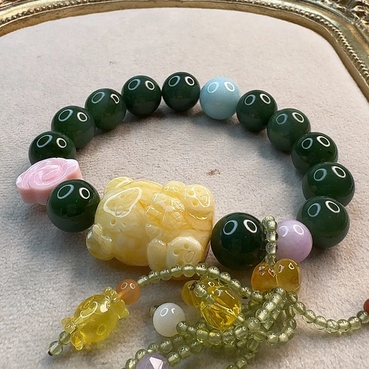 琥珀未镶嵌手链琥珀手串