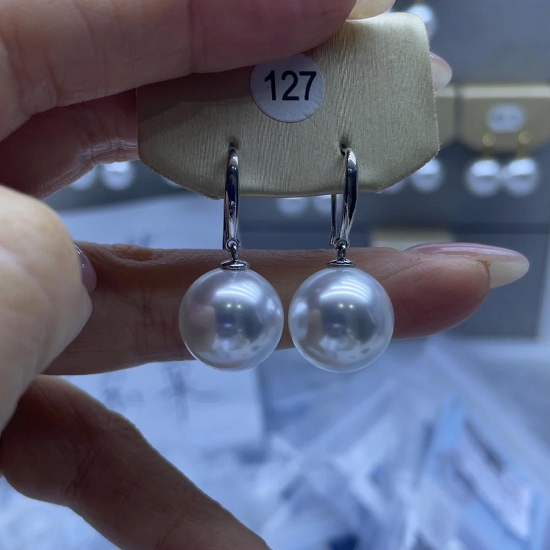耳饰淡水珍珠银S925镶嵌