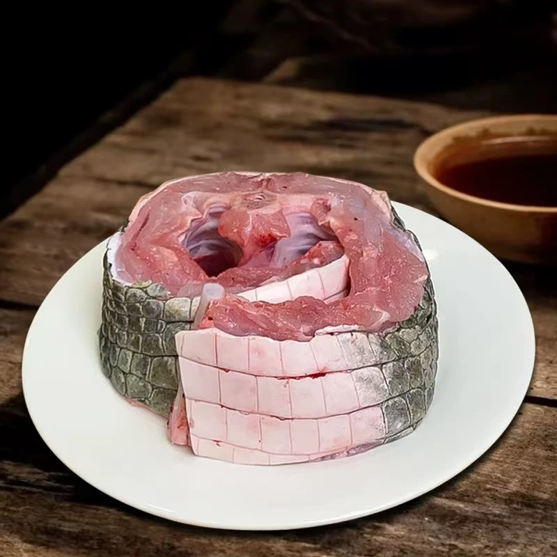 新鲜现杀人工养殖鳄鱼腩肉带皮顺丰包邮
