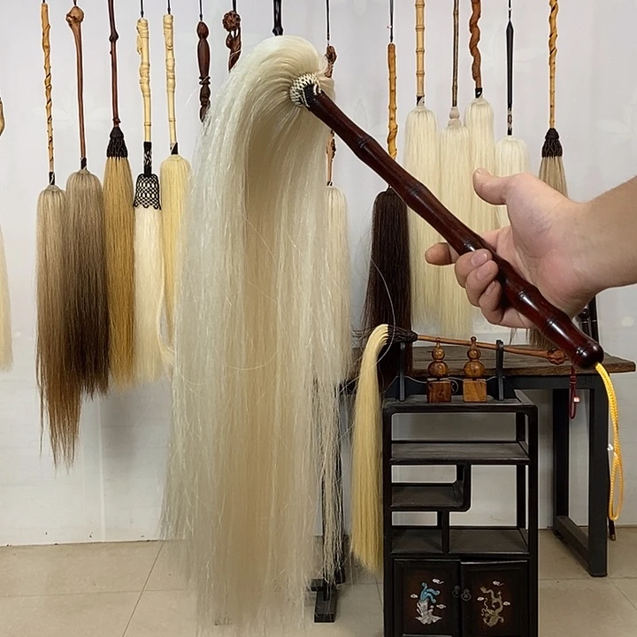 纯手工制作马尾拂尘