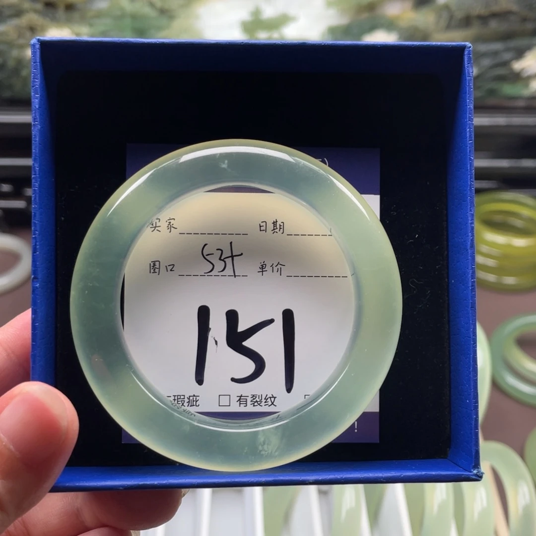 未镶嵌岫玉手镯手镯