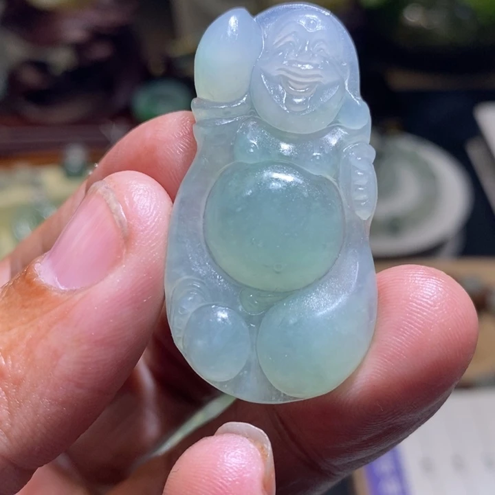 定制翡翠未镶嵌翡翠佛公