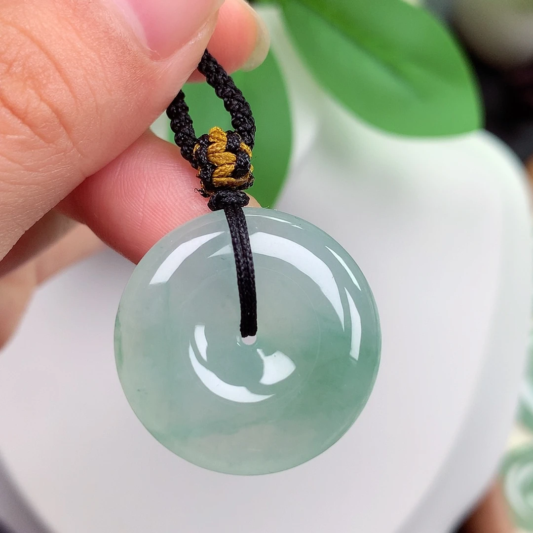 颈饰未镶嵌翡翠平安扣25.6x6.2mm