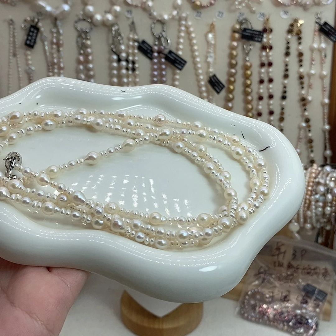 淡水珍珠耳饰合金