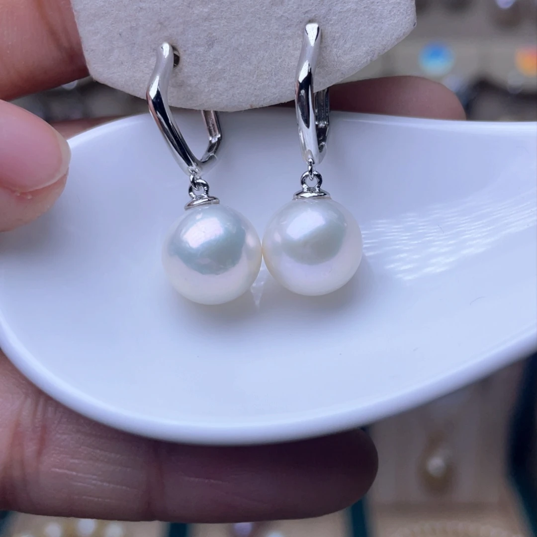 淡水珍珠耳环未镶嵌