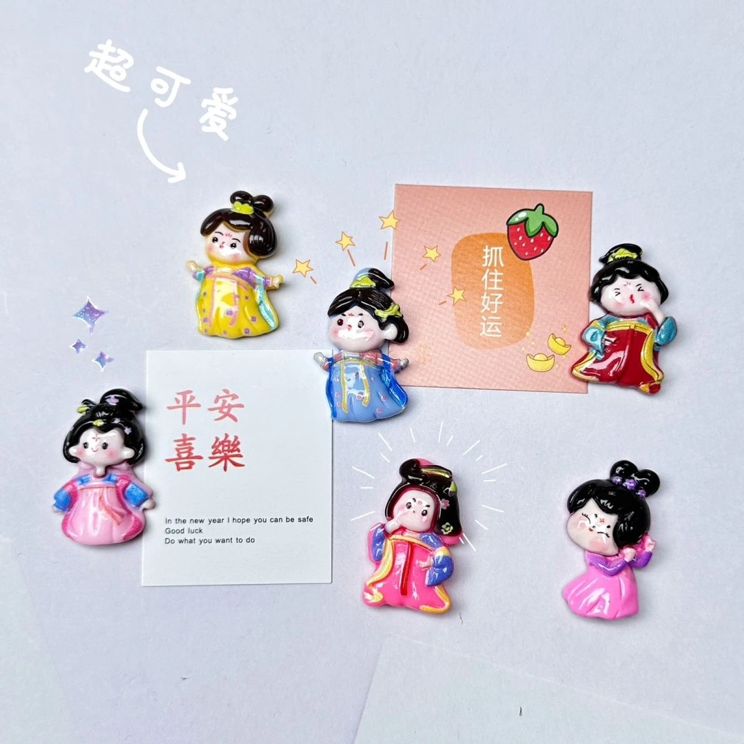 新款宫廷贵妃甄嬛牌匾中国复古冰箱磁铁立体御膳房磁力装饰磁贴