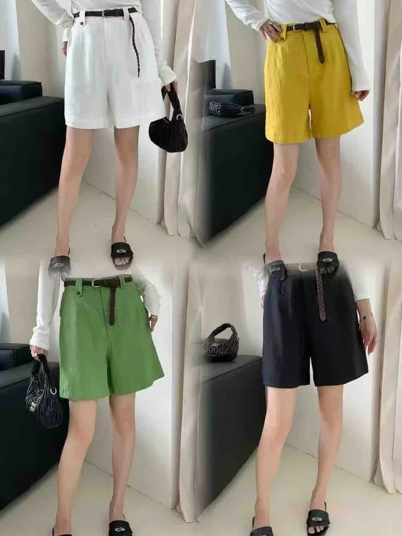 5511 【小码福利】百搭休闲慵懒感五分裤亚麻气质款显瘦宽松夏季