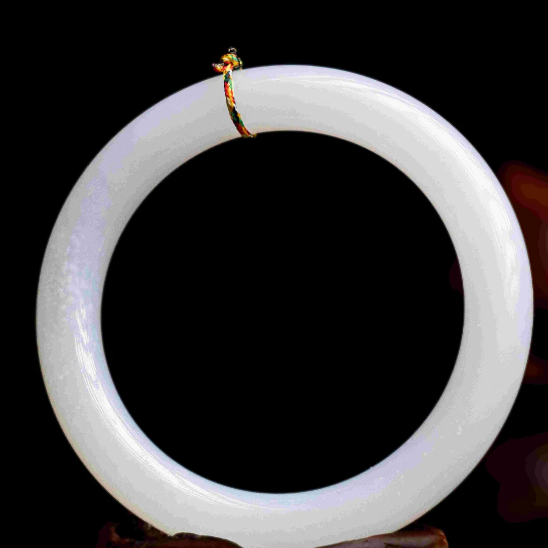 清代和田玉圆条手镯-NX