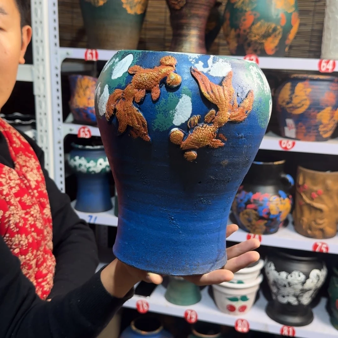 带孔高端浮雕花盆炸炸炸炸