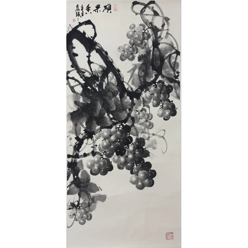 F03-1 当代《硕果香》侯银银 98x45   纸本镜片