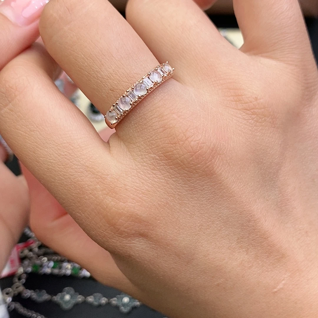 翡翠银S925镶嵌戒指