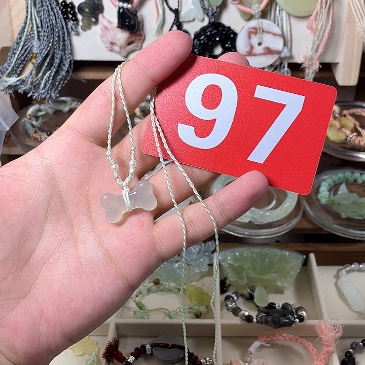 蛇纹石玉合金颈饰