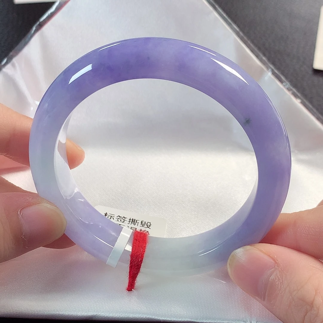 翡翠手镯未镶嵌缅甸天然翡翠手镯56圈口