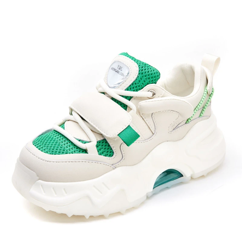 【132-9-牛油果绿】轻奢高端女款子潮鞋百搭运动鞋老爹鞋[Y/C]