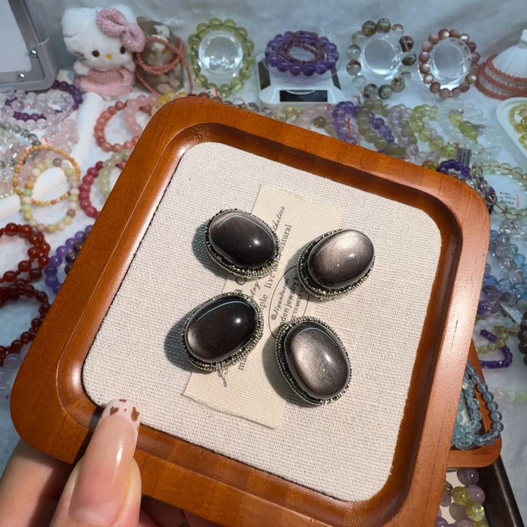 手链合金水晶银耀魔盒 23*18 默认微瑕 不退不换