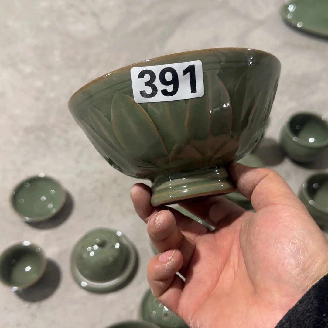 耀州窑手工碗瑕疵不退换