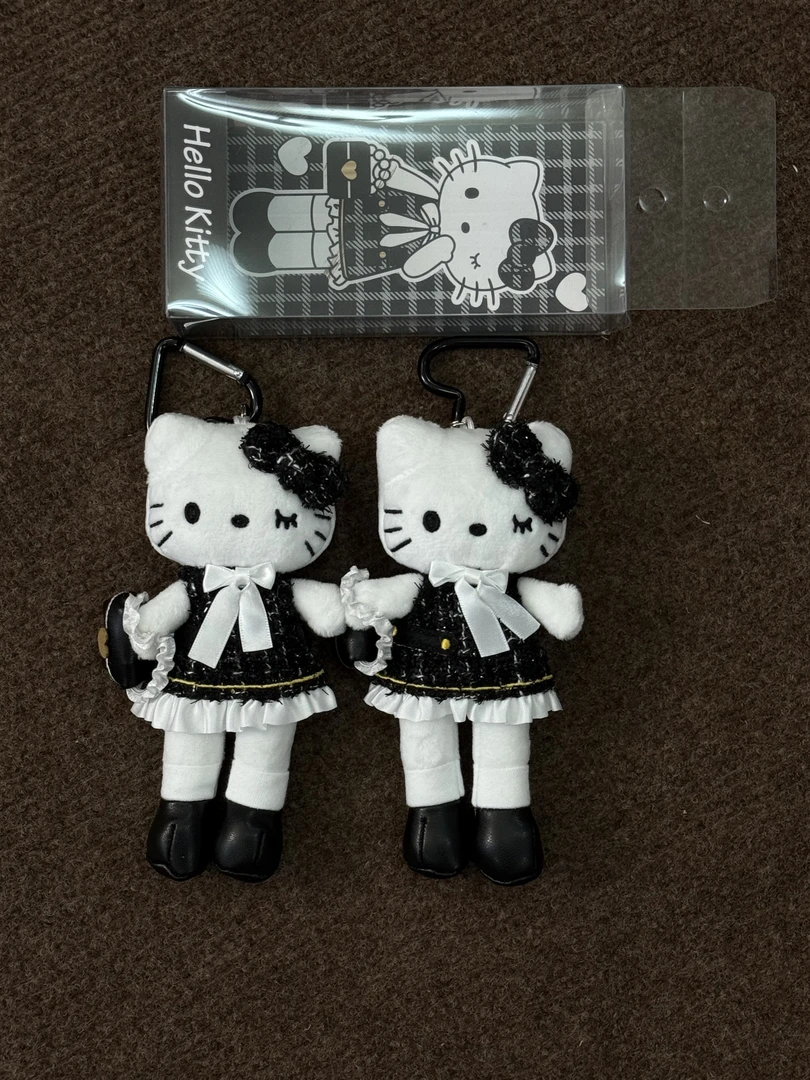 香港动漫节限定黑色小香风helloKitty包包挂件可爱kitty挂件