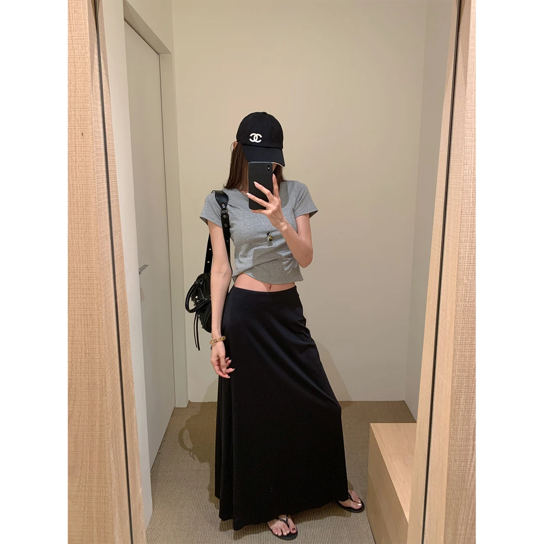 DYANGJUN【极简主义】垂顺百搭夏季透气舒适长裙