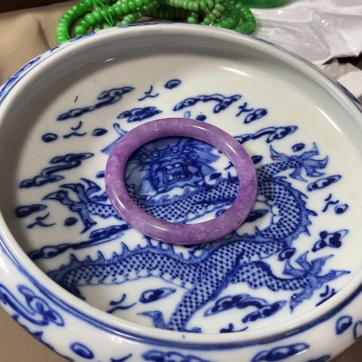 瓷片紫罗兰镯子60口