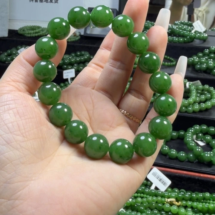 和田玉（碧玉）未镶嵌手链12