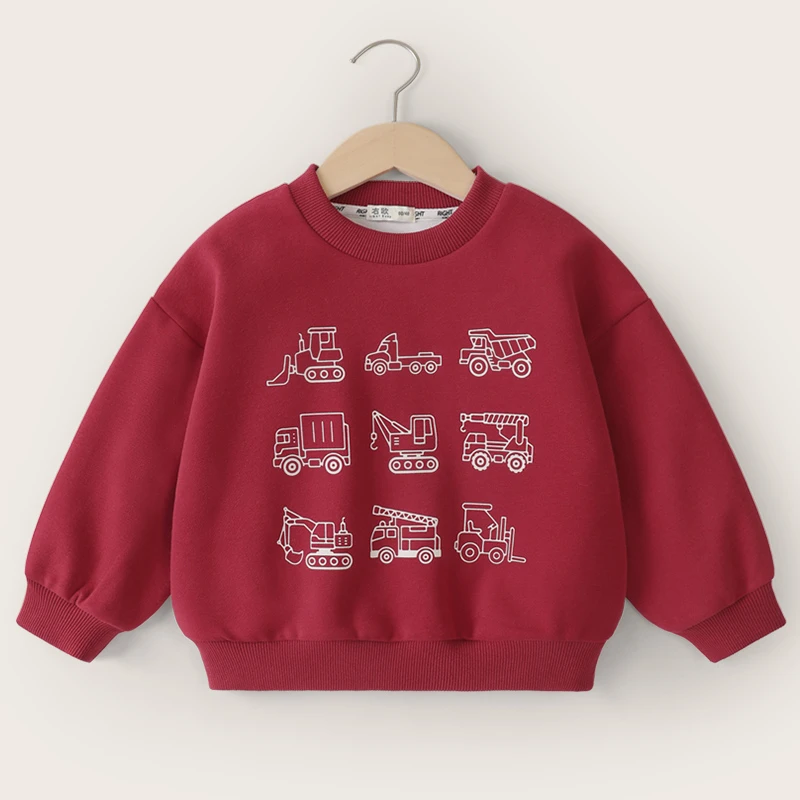 【清仓】右欧男童圆领卫衣春秋款春装儿童装男上衣洋气打底U15012