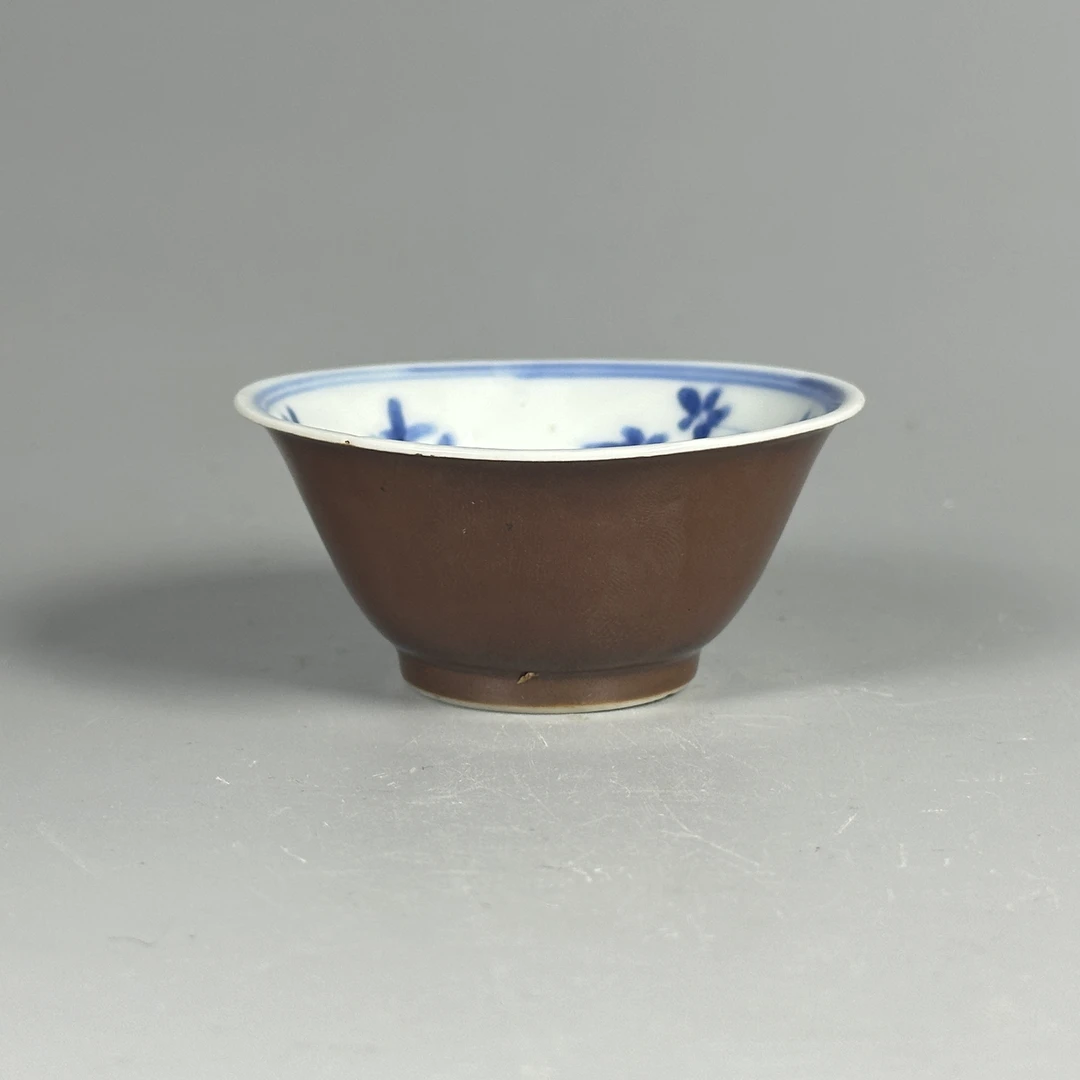 ［022021279］清代 紫金釉斗笠杯