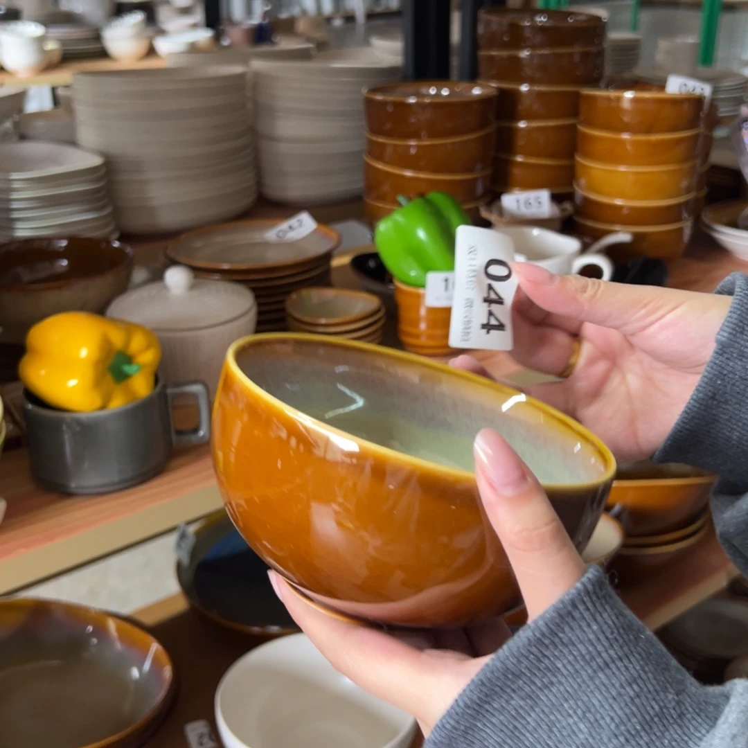 新骨瓷044微瑕曼谷棕 5.5寸 大号米饭碗