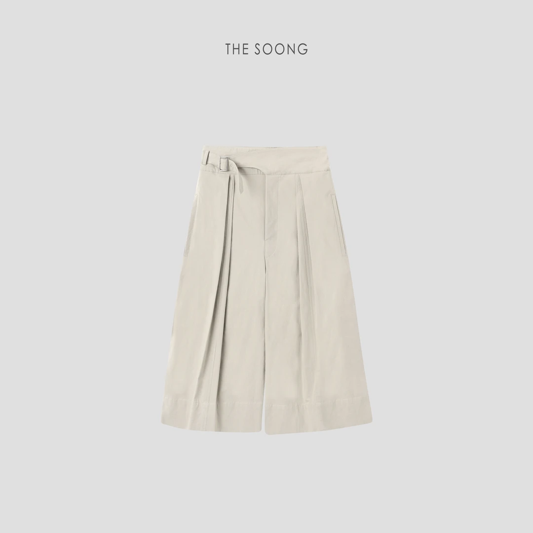 THESOONG|"大阪裤"日系风100%棉透气薄款阔腿休闲裤HBKZ5573