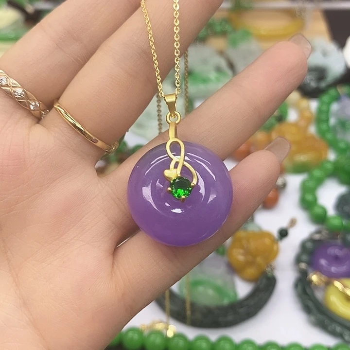 翡翠未镶嵌颈饰项链13