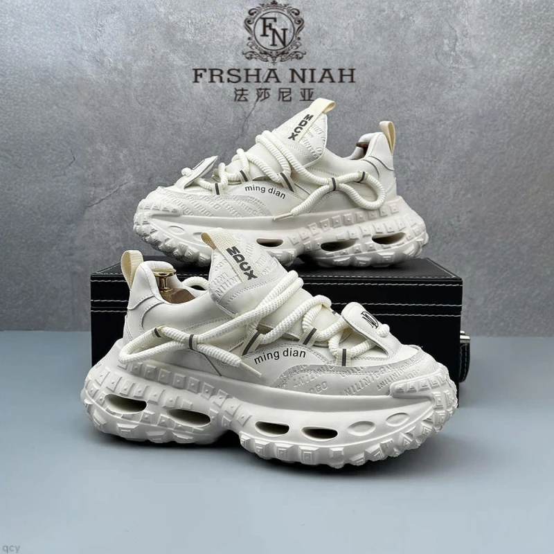 法莎尼亚老爹鞋男2025新款厚底增高轮胎底运动时尚百搭潮流休闲鞋