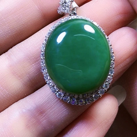 和田玉银S925镶嵌戒指