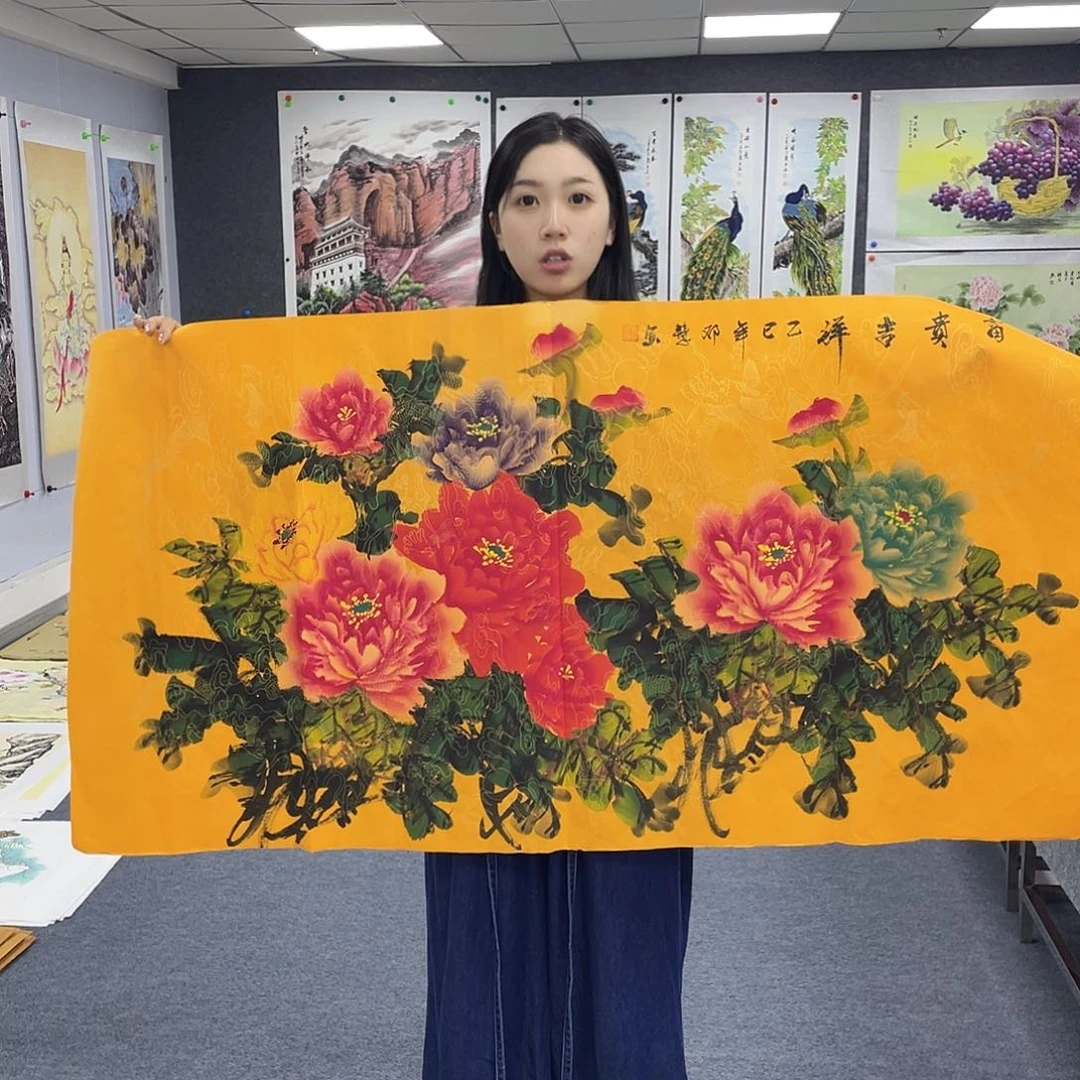 国画作品小姐姐放漏…