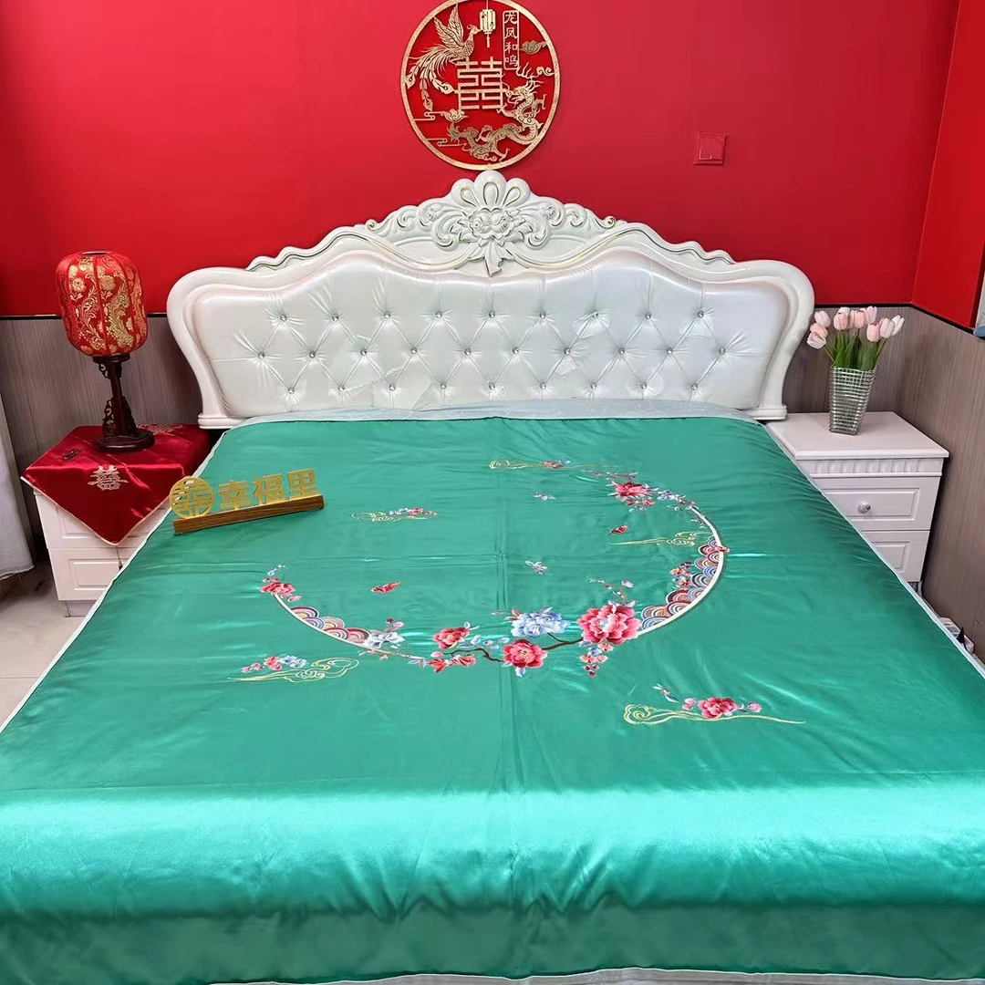 坦坦荡荡的4床双人婚庆被罩