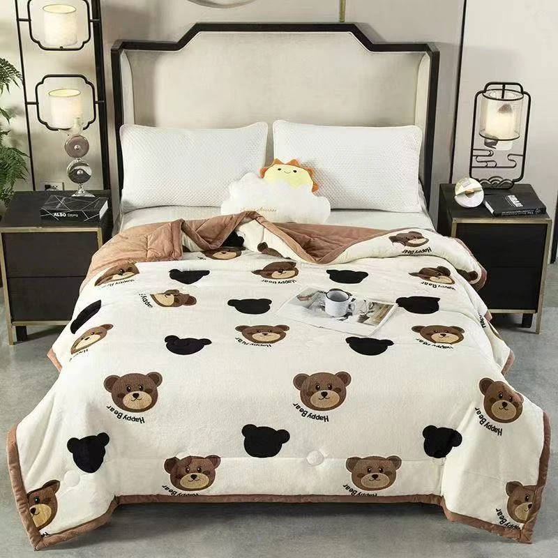 免费试睡十五天！牛奶绒被子双面绒被子单人双人被子保暖