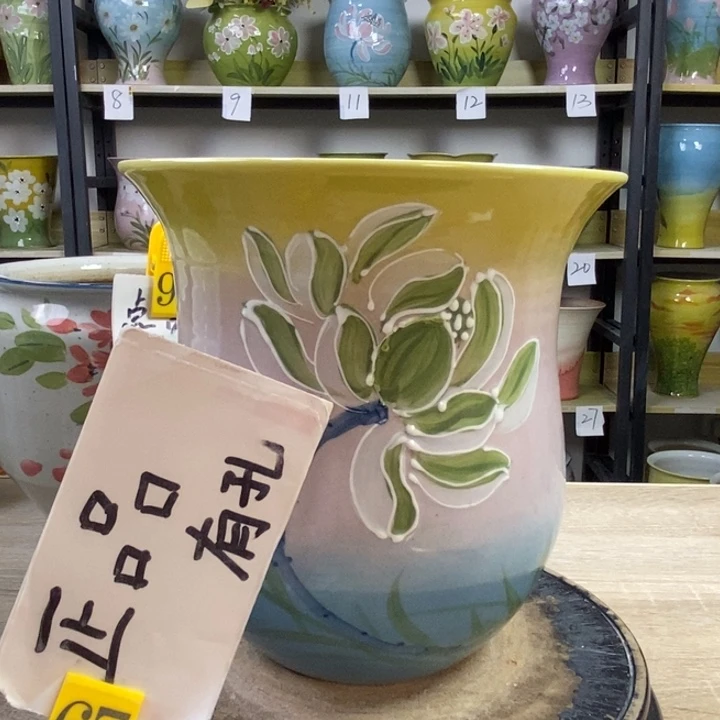 景德镇高温陶瓷花盆