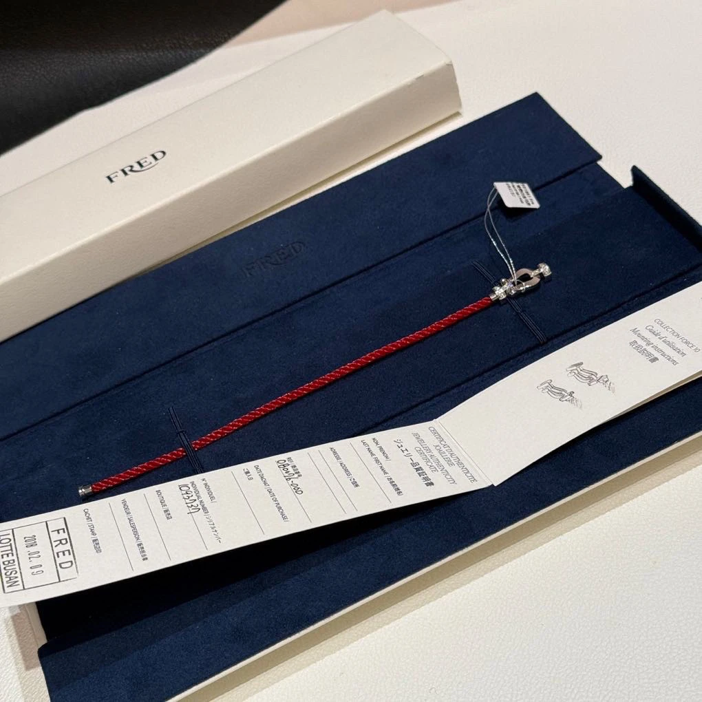 99新 FRED/斐登 银色马蹄扣手链 中号 16号